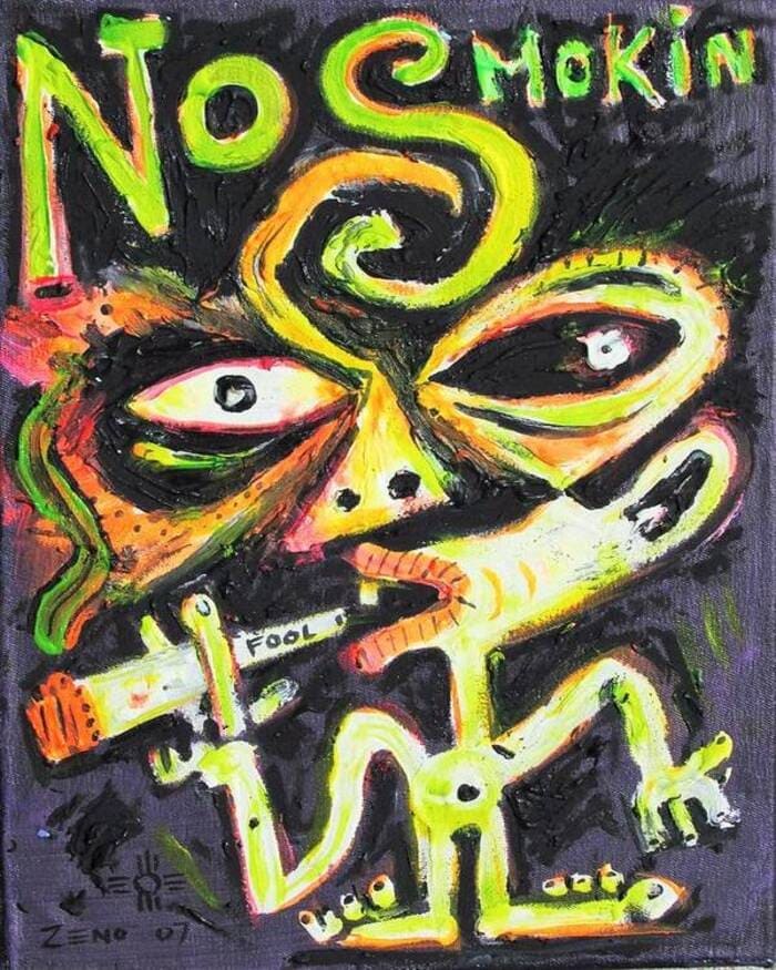 vẽ tranh cổ động cấm hút thuốc