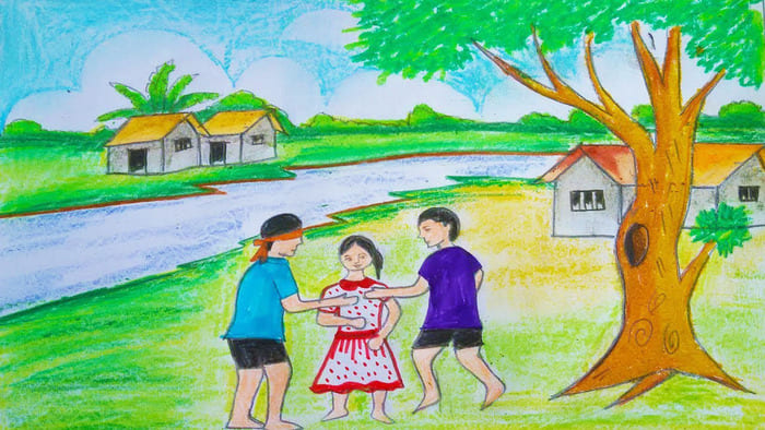 Vẽ tranh trò chơi dân gian là một trải nghiệm thú vị, giúp bạn khám phá và hiểu thêm về văn hóa Việt Nam. Hãy cùng đến với hình ảnh này để tìm hiểu về các trò chơi dân gian thú vị và những bức tranh đẹp mắt được vẽ như thế nào nhé.