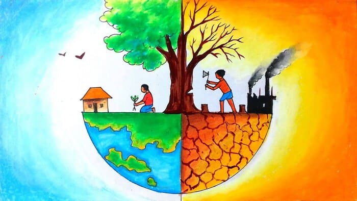 Painting for a simple future environment  60  Painting the topic of  environmental protection  YouTube