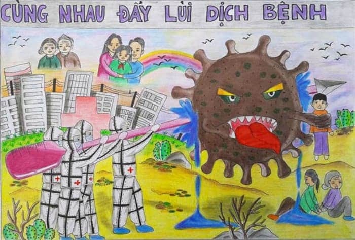 vẽ tranh chủ đề vững tin Việt Nam ấn tượng